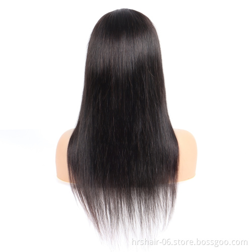 U part wig real hair wig natural black straight body loose deep water wig